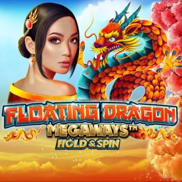 traditionally-dressed asian woman and red dragon