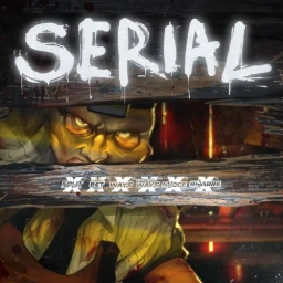 disturbed man looking through a hole in the wall