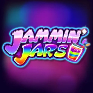 jammin jars slot logo jammin jars written in purple letters